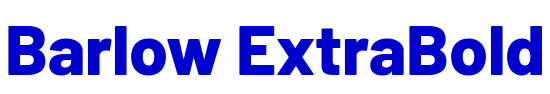 Barlow ExtraBold 字体